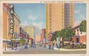 Florida Jacksonville Forsyth Street Looking West