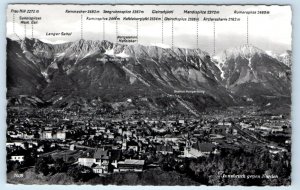 RPPC Innsbruck Gegen Norden AUSTRIA 1958 Postcard