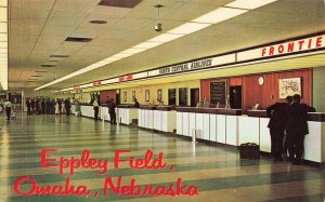 Eppley Field Omaha Nebraska 1967 Photochrome Airport Terminal Postcard