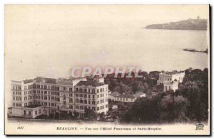 Beaulieu Old Postcard View on & # 39hotel Panorama and St. Hospice