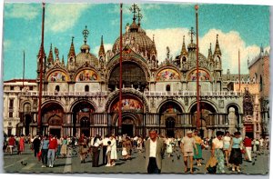 Postcard Italy Venice St. Mark's Church 1933