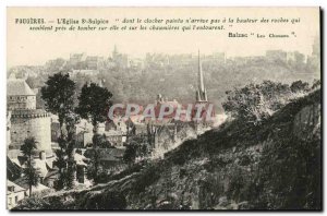 Old Postcard Fougeres L Eglise St Sulpice