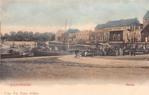 Maastricht Netherlands Harbor View Ships Vintage Postcard AA110506
