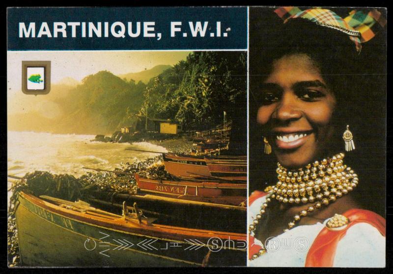 Martinique, F.W.I. - Girl in Creole Costume