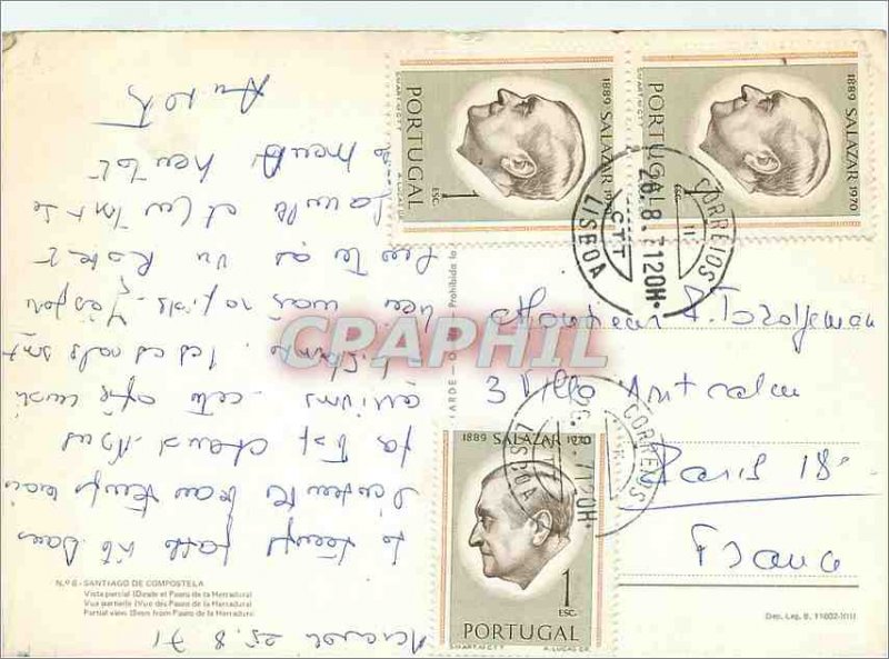 Postcard Modern N 6 santiago de compostela