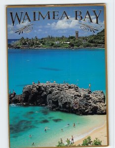 Postcard Waimea Bay, Hawaii