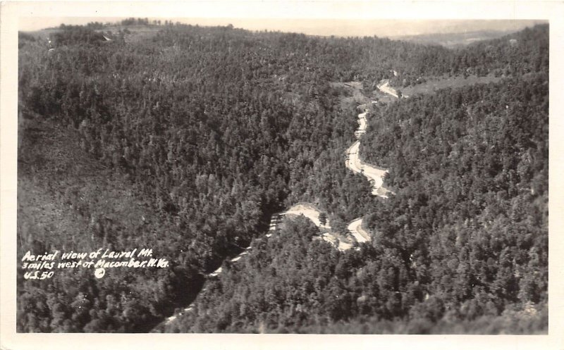 Macomber West Virginia 1940s RPPC Real Photo Postcard Laurel Mountains