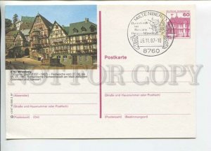 449907 GERMANY 1987 Mittenberg Special cancellation POSTAL stationery postcard