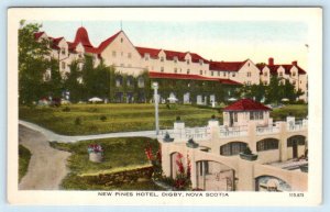 DIGBY, NOVA SCOTIA Canada ~ Roadside NEW PINES HOTEL  Postcard