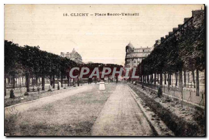 Clichy - Place Sacco Venzetti - Old Postcard