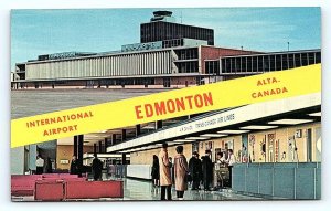 EDMONTON, Alberta Canada ~ INTERNATIONAL AIRPORT SCENES  c1950s Postcard