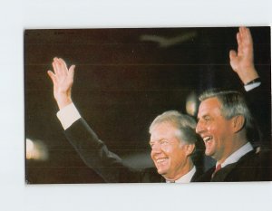 Postcard Jimmy Carter and Walter Mondale, Democratic National Convention, N. Y. 