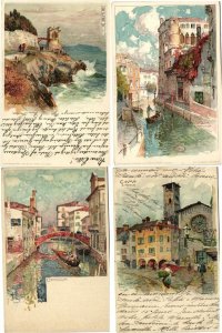 ITALY 160 Vintage Litho Postcards pre-1920 (L4105) 