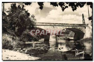 Old Postcard Mareuil on Lay Vendee bridge