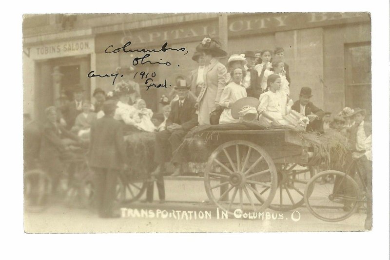 Columbus OHIO RP 1910 STREETCAR STRIKE Trolley LABOR UNREST Union? Boycott #2