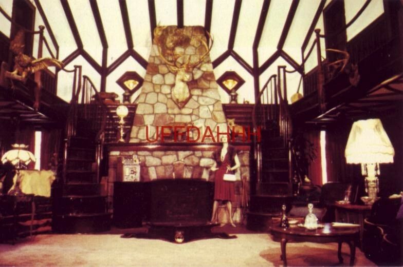 Interior View, Main Lodge, AL Capone's "Hideout" Couderay, WI. United