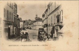 CPA MONTEREAU Perspective de la Grande Rue (924766)