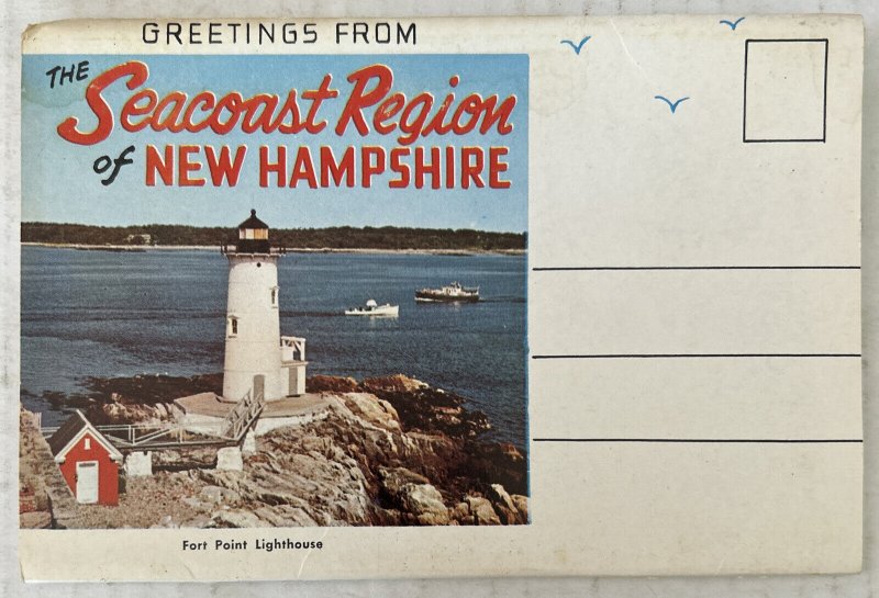 Hampton Beach New Hampshire 12 Postcards Souvenir Folder