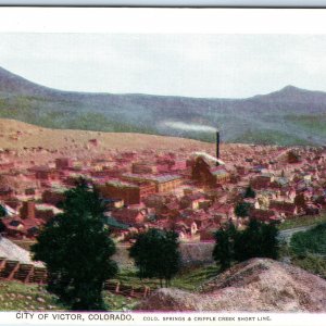 c1900s UDB Victor CO Colo Springs Cripple Creek Short Line Railway UNPOSTED A169