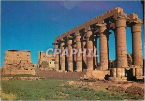 Postcard Modern Egypt Luxor General View of the Temple of Karnak