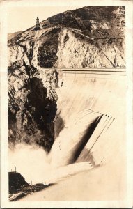 RPPC Arrow Rock Dam, Boise ID Vintage Postcard B38