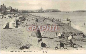 Old Postcard Parame La Grande Greve