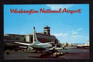 DC WASHINGTON Airport Postcard PC Airplanes Planes