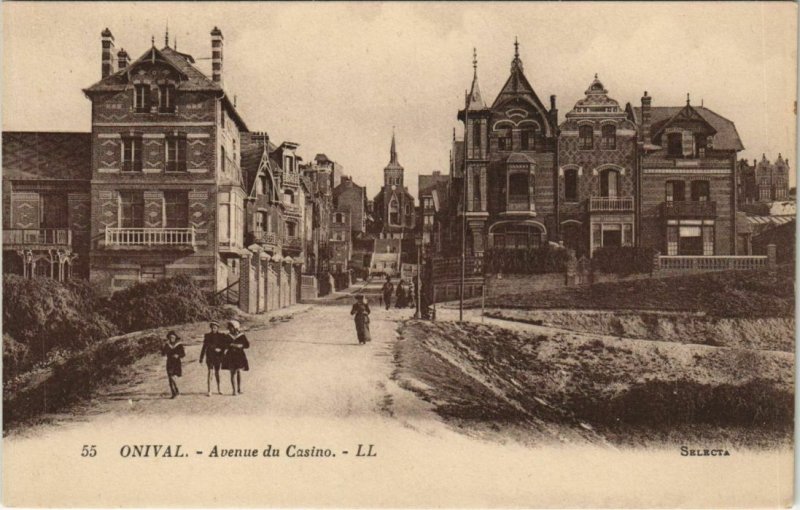 CPA ONIVAL-sur-MER Avenue du Casino (807878)