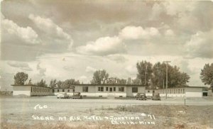 1940s Olivia Minnesota 212 Motel Junction #71 RPPC Photo Postcard Pearson 12612