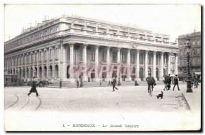 Old Postcard Bordeaux Grand Theater