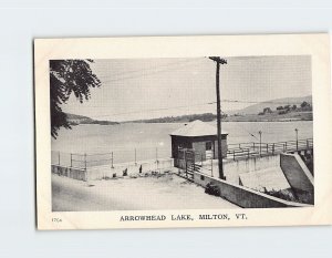 Postcard Arrowhead Lake Milton Vermont USA North America