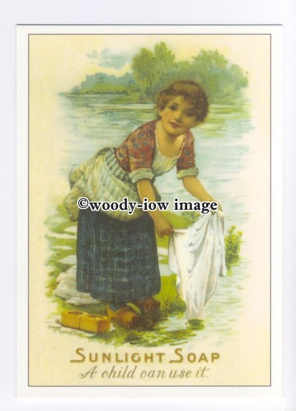 ad0745 - Sunlight Soap - A Child Can Use It -  Modern Advert Postcard