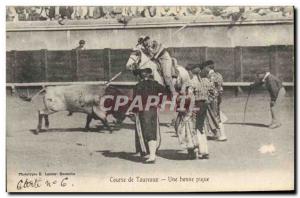 Old Postcard Bullfight Bullfight A good picnic