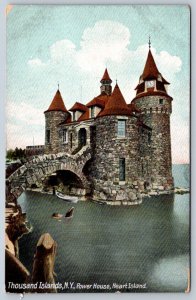 Power House, Heart Island, Thousand Islands, New York, Antique Leighton Postcard