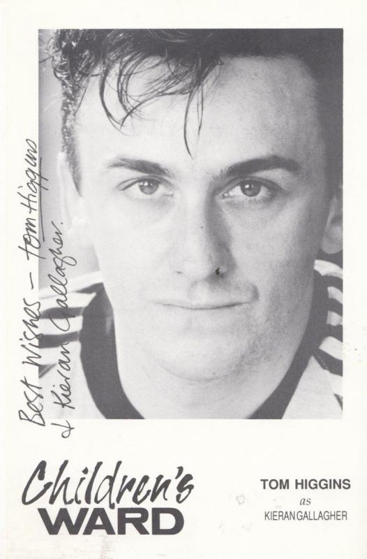 Tom Higgins as Keiran Gallagher Childrens Ward TV Show Vintage Signed Cast Card