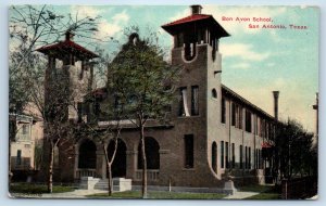 1911 San Antonio Texas TX Vintage Postcard Bon Avon School Boarding Young Ladies