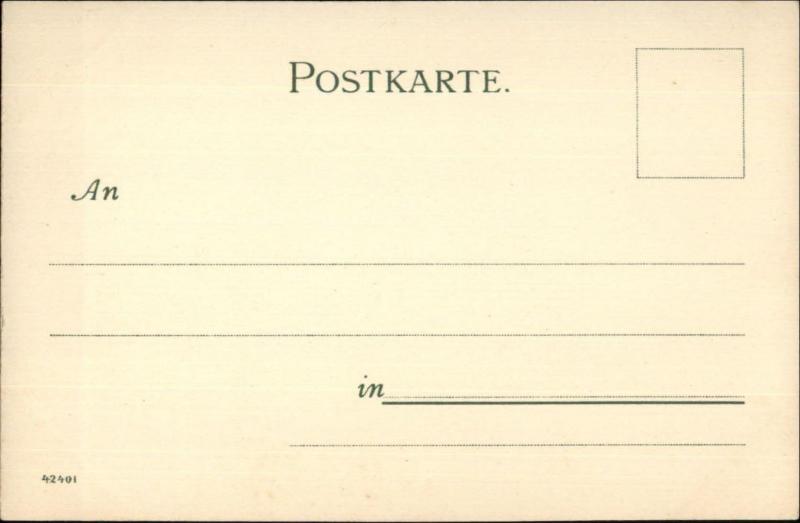 Munchen Germany Denkmal Maximilian - Ernest Nister Lithograph c1900 Postcard