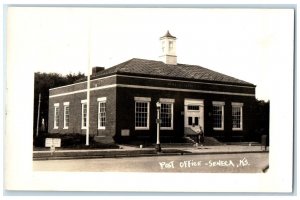 c1910's Post Office Building Scene Street Seneca Kansas KS RPPC Photo Postcard