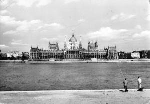 B108041 Hungary Budapest Parliament Panorama real photo uk