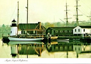 Connecticut Mystic Refl;ections With Schooner Brilliant and Training Ship Jos...