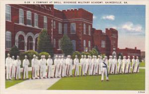 Georgia Gainesville Company At Drill Riverside Military Academy