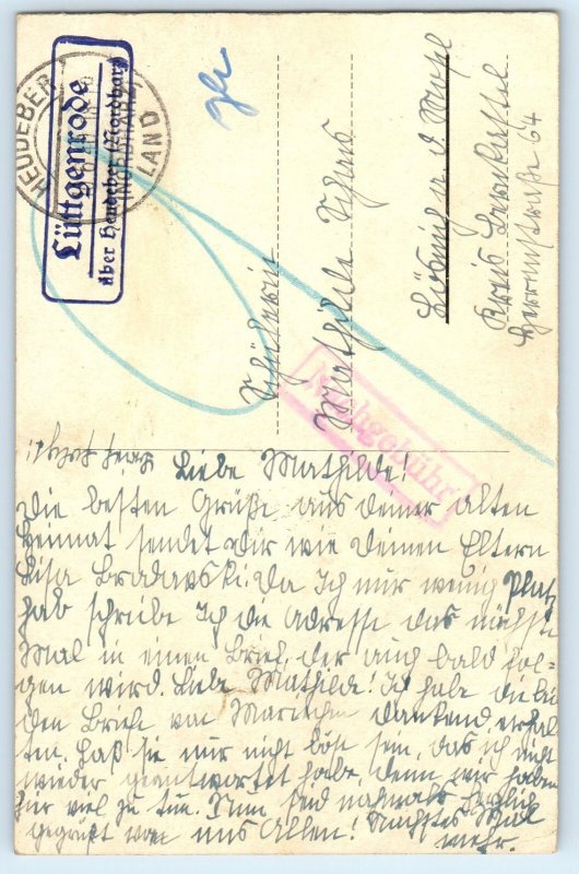 Luttgenrode Germany Postcard Stötterlingenburg from the North Side c1930's