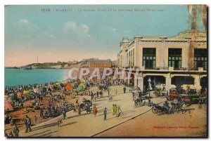 Old Postcard Biarritz La Grande Plage and the New Municipal Casino