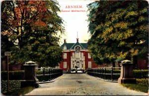 Netherlands Arnhem Kasteel Middachten Vintage Postcard 09.69