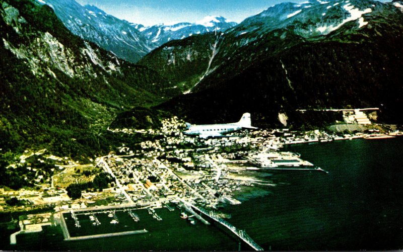 Alaska Clipper Over Juneau