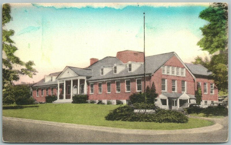 DOYLESTOWN PA BUCKS COUNTY EMERGENCY HOSPITAL HANDCOLORED ANTIQUE POSTCARD