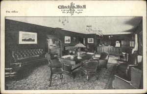 Springfield Massachusetts MA Clinton Hall Hotel Leather Antiques c1910 Postcard