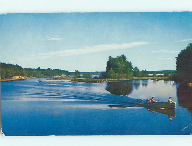 Pre-1980 RIVER SCENE Adirondacks - Speculator New York NY hp5214