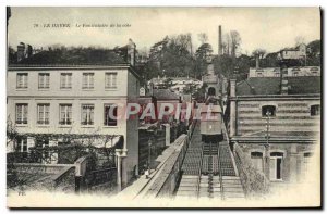 Postcard Old Tram Train Le Havre The funicular to the coast