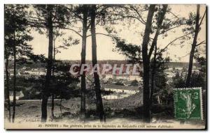 Old Postcard Pontivy General View from the Sapiniere of Kerjalotte